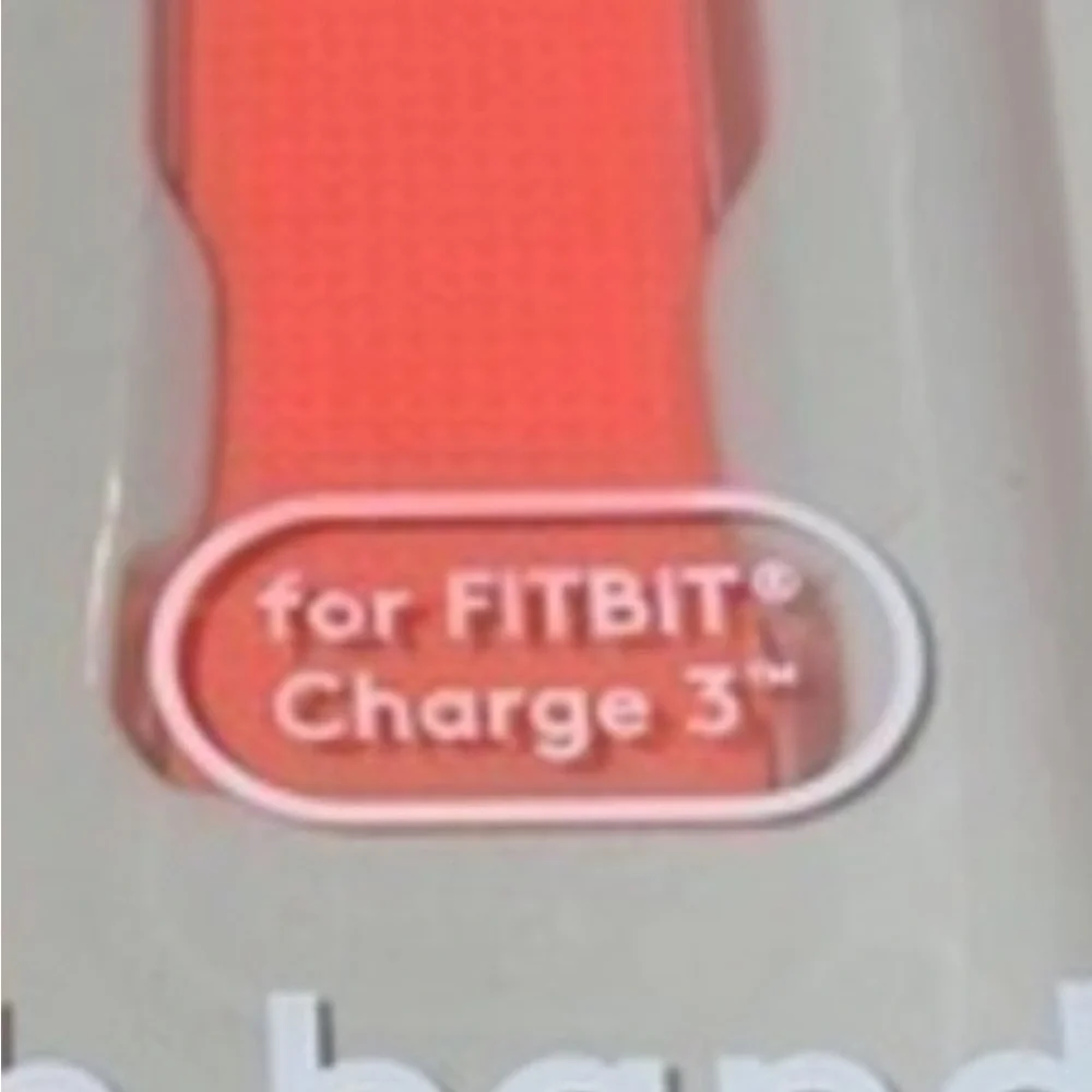 NWT! Heyday Fitbit Charge Silicon Wrist Band in Coral/Peach/Orange